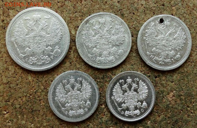 10,15,20 копеек 1877,1904,1907,1908,1915 До 11.06.2023 22-00 - 1.JPG