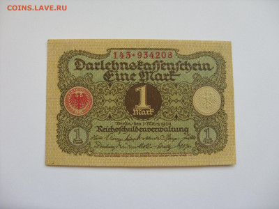 1 марка Германия 1920. Пресс. - SDC13237.JPG
