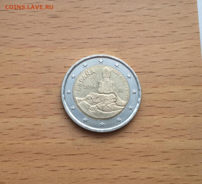 биметалл Испания 2 евро 2014 ЮНЕСКО - Парк Гуэля - bimetall_ispanija_2_evro_2014_junesko_park_guelja