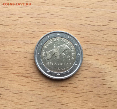 биметалл Италия 2 евро 2011 150 лет Рисорджимент - bimetall_italija_2_evro_2011_150_let_risordzhimento