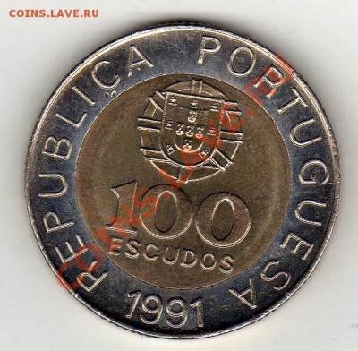 ПОРТУГАЛИЯ 100 ЭСКУДО 1991 ДО 26.12.11 В 22.00МСК (1136) - img499