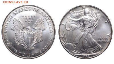 США. 1 доллар 1994 г. Свобода. До 10.06.23. - Р1335.JPG