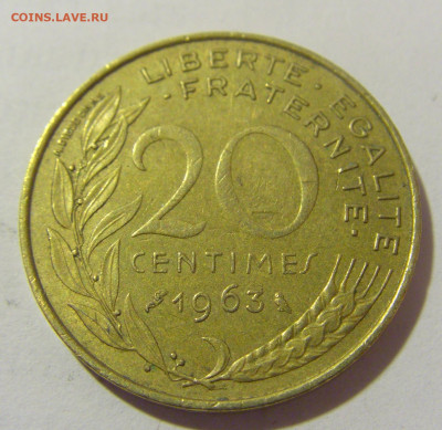 20 сантим 1963 Франция №2 15.06.2023 22:00 МСК - CIMG5645.JPG