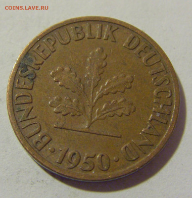 1 пфенниг 1950 F ФРГ №1 15.06.2023 22:00 МСК - CIMG5839.JPG