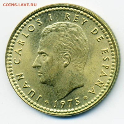Испания 1 песета 1980 г. UNC - Испания_1песета-1980_А