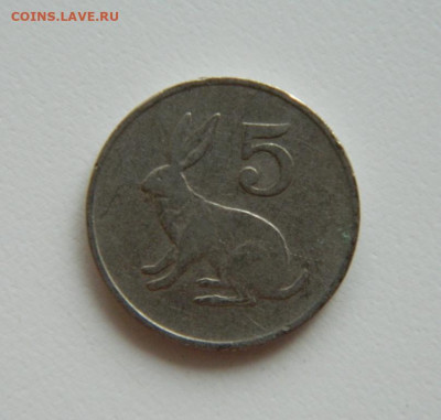 Зимбабве 5 центов 1989 г. (Фауна). до 15.06.23 - DSCN3451.JPG