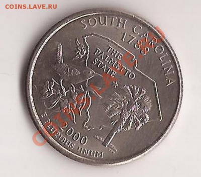 США 25 центов Южная Королина-2000г до 27.12.11 в 22.00 - Scan 117