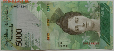 Венесуэла 5000 боливаров 2017 г. до 19.06.23 - DSCN3520.JPG