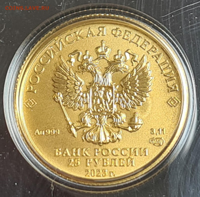 25 рублей Победоносец 2023 год. 22.30 15.06 - 20230602_141952