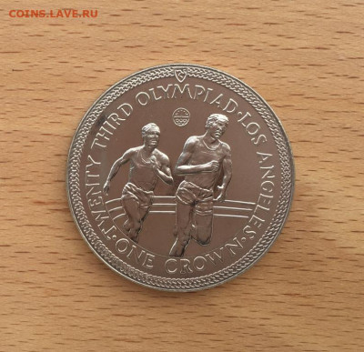 Крона Шайба Остров Мэн 1 крона 1984 Олимпийские Игры Бег - krona_shajba_ostrov_men_1_krona_1984_olimpijskie_igry_los_andzheles_beg_sport_olimpiada (1)