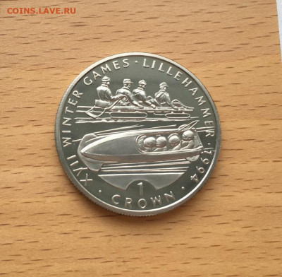 Шайба Гибралтар 1 крона 1993 Зимние Олимпийские Игры Бобслей - shajba_gibraltar_1_krona_1993_zimnie_olimpijskie_igry_lillekhammer_1994_bobslej_olimpiada_sport