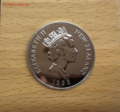 Крона Шайба Новая Зеландия 5 долларов 1998 альбатрос - IMG_8872.JPG