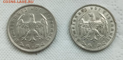 1 рейхсмарки 1933F и 1935J - IMG_20230619_125933_727