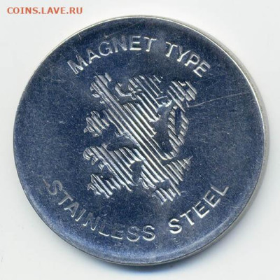 Stainless steel Magnet type жетон - жетон-игра_magnet-type-stainless-steel-лев_2