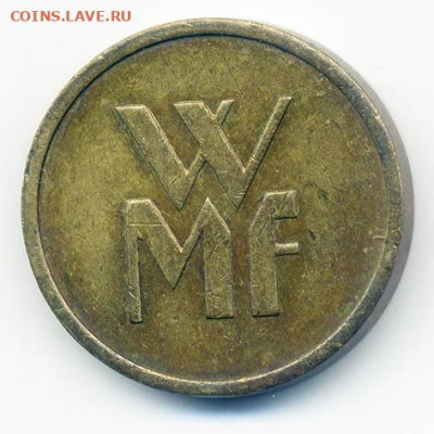 Германия кофейный жетон WMF 17,5 мм - жетон-кофе_WMF-Германия_17мм_1