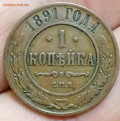 1 копейка 1891 спб . Желтая До 24.06.2023 . В 22.00 по мск . - 286977236.0