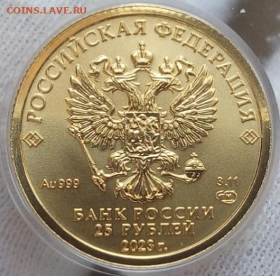 25 Рублей 2023 Победоносец 3,11 гр 999пр UNC до 28.06.23 - IMG_20230627_155432
