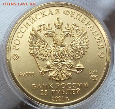 25 Рублей 2021 Победоносец 3,11 гр 999пр (1) UNC до 28.06.23 - IMG_20230627_154223