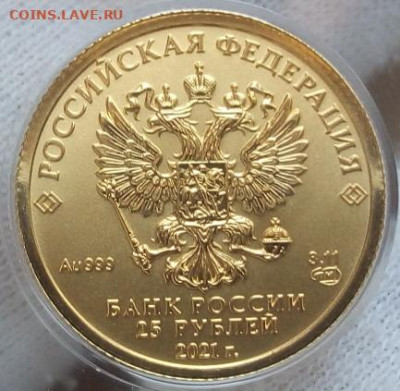 25 Рублей 2021 Победоносец 3,11 гр 999пр (1) UNC до 28.06.23 - IMG_20230627_154127
