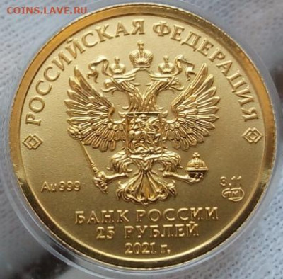 25 Рублей 2021 Победоносец 3,11 гр 999пр (1) UNC до 28.06.23 - IMG_20230627_154112