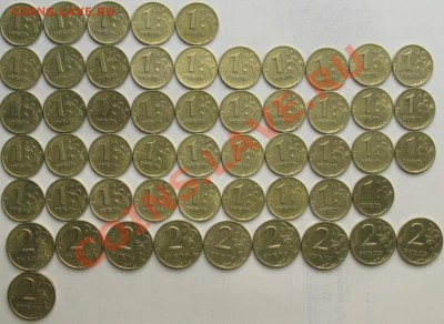 1 и 2 р. 1999г. 54 шт. с номинала до 27.12.11 9:54 - 1999R