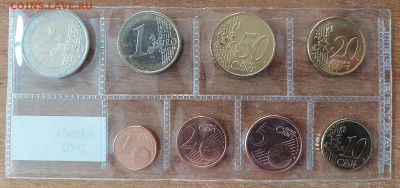 Набор монет Евро Ирландия 2002г (8монет) с 200р до 01.07 - 20230629_202035