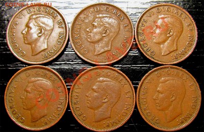 F26 1¢ Канада 6 шт. 1940, 41, 42, 43, 45, 46 - F26 Canada 1c 6 pcs_2