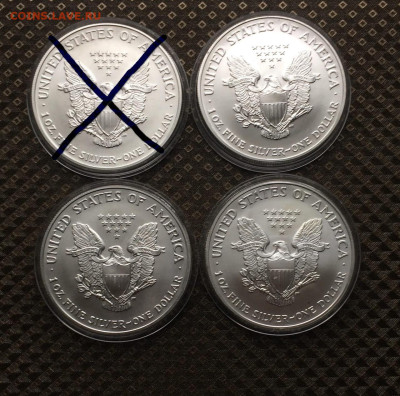 1$.2007г.Серебро 999.США.ШагающаяСвобода.3 шт до 02.06. - 101