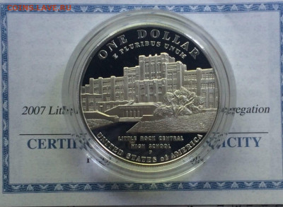 США 1$ 2007 ПРУФ Десегрегация в образовании школа в Литл-Рок - 160