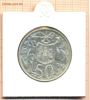 Австралия 50 центов 1966 г., до 06.07.2023 г. в 22.00 по Мос - Астралия 50 центов 1966холдер