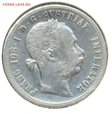 Австрия 1 флорин 1879 г., до  06.07.2023 г. в 22.00 по Москв - Австрия 1 флорин 1879а