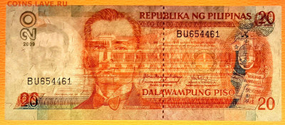 ФИЛИППИНЫ, 2009 г. – 20 песо  до 21:00, 08.07.23 - 2009-20 песо-3