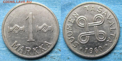 Финляндия 1 марка 1960 до 08-07-23 в 22:00 - Финляндия 1 марка 1960    12835