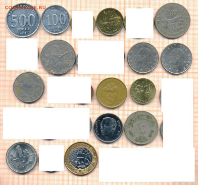 монеты разные 20, фикс цена, до ухода в архив - лист 20 001