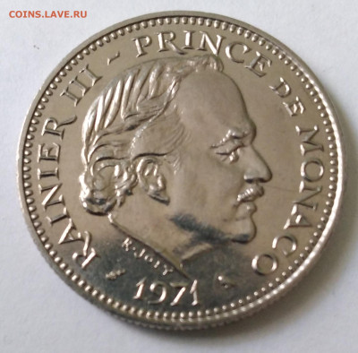 Монако 5 франков 1971г. до 8.07.23г. 22:00 - 20230703_183538