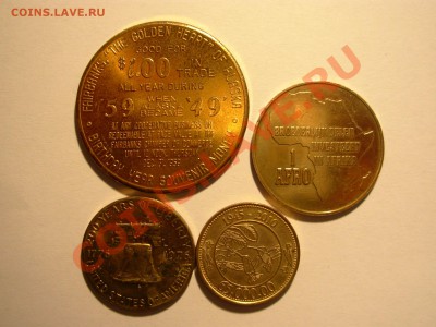 4 разных иностранных жетона на опознание. - 012.JPG