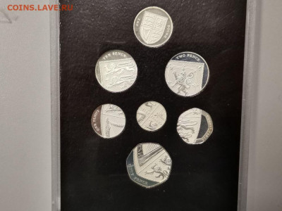 Великобритания 2008 Королевский герб(7шт), Ag925, до 12.07 - ЯЯ Англия набор 7шт-1
