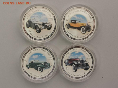 2дол 2006 Острова Кука - Автомоб 30-х (4шт), Ag999, до 13.07 - ЯЯ Машины-2