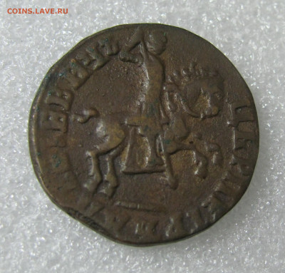 1 копейка 1713 года (без букв, особый всадник), Жираф. R2 - коп 1713 (2).JPG