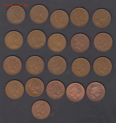 Великобритания 2 пенни 1971-2000 по фиксу - 27