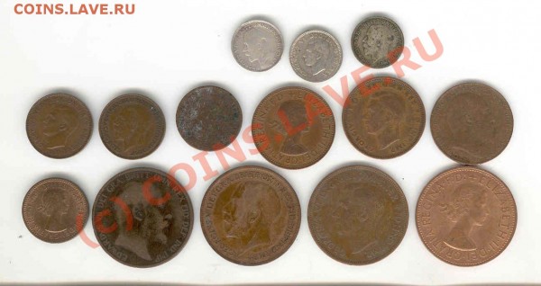 Великобритания разные мелкие монеты с 1860 года (+серебро) - британия-мелк-1