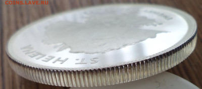 Остров Святой Елены 25 пенсов 1977 г., до 18.07.2023 г. в 22 - Остров Св Елены 25 пенсов 1977 полоса