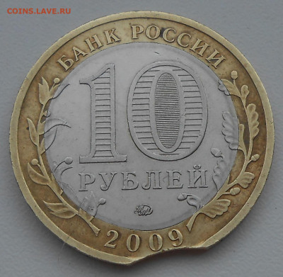 10 рублей 2009 г. Калмыкия ММД выкус - оценка - 5.JPG