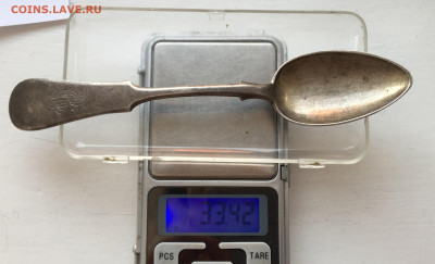 Старинная чайная ложка серебро 84 проба - IMG_8374.JPG