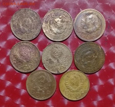 Погодовка СССР: 3коп 1927 + ещё 7шт по 3к, есть нечастые - 3коп 1927+7шт еще трешек А