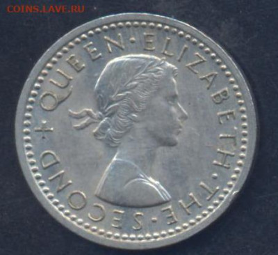 Новая Зеландия 3 пенса 1962 г.19.07.2023 г. 22 -00 МСК. - 3 пенса 1962 1
