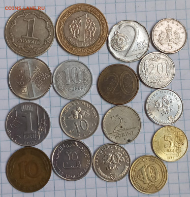 С рубля ,кучка иностранных монет (68шт) до 20.07.23 - 20230716_172706
