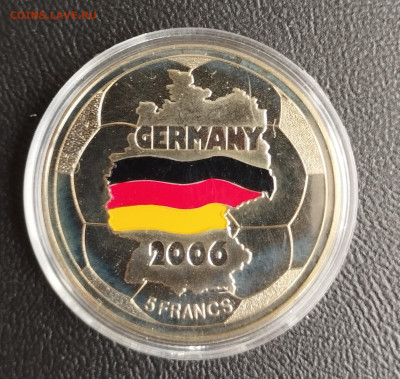 5 франков 2001г. Конго ЧМ по футболу 2006 до 21.07 - IMG_20230718_074817