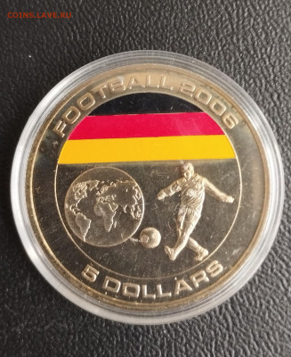 5 долларов 2005г. Либерия ЧМ по футболу 2006 до 21.07 - IMG_20230718_074801