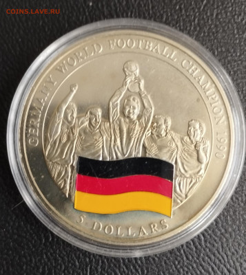 5 долларов 2005г. Либерия Германия чемпион 1990 до 21.07 - IMG_20230718_074525